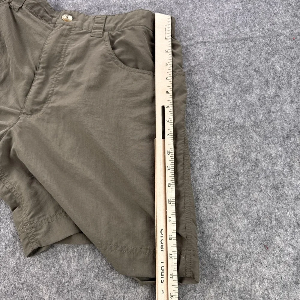 Patagonia Shorts Mens Large Olive Nylon Hiking Quick Dry Zip Pocket Belt Loops